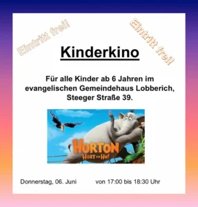 Kinderkino "Horton" @ Ev.Gemeindehaus Lobberich