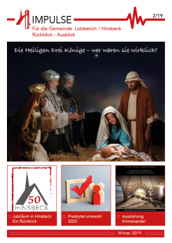 Die heiligen drei Könige, Maria, Josef und Jesus, Titelbild der Festschrift 50 Jahre Hinsbeck, Symbol für Menschen, Symbold für die Ausstellung "Klimawandel"