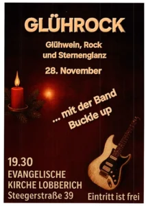 Glühwein, Rock und Sternenglanz mit der Band "Buckle up"