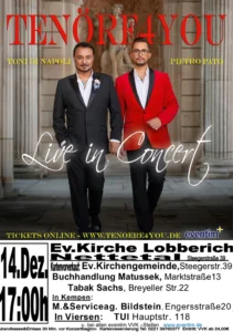 Plakat zur Veranstaltung Tenöre4You