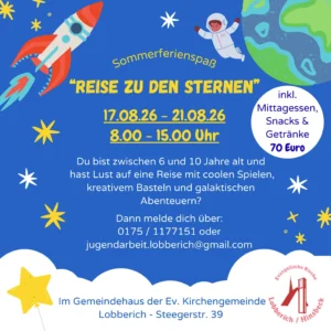 Flyer der "Reise zu den Sternen"