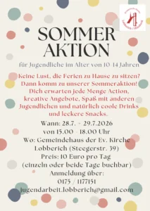Flyer der Sommeraktion